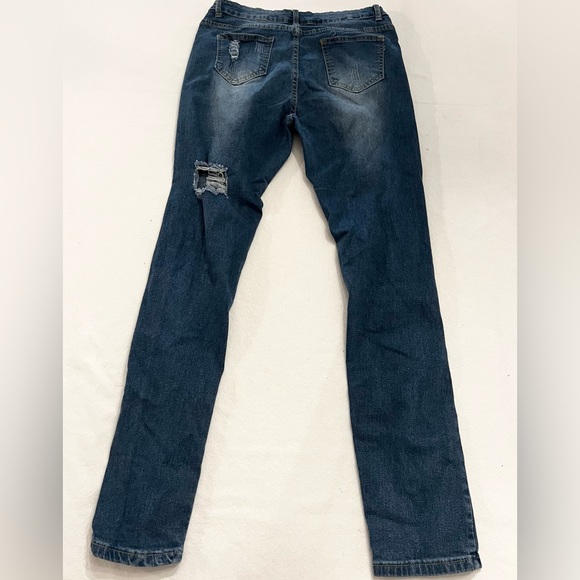 blue ripped skinny jeans - Picture 2 of 2